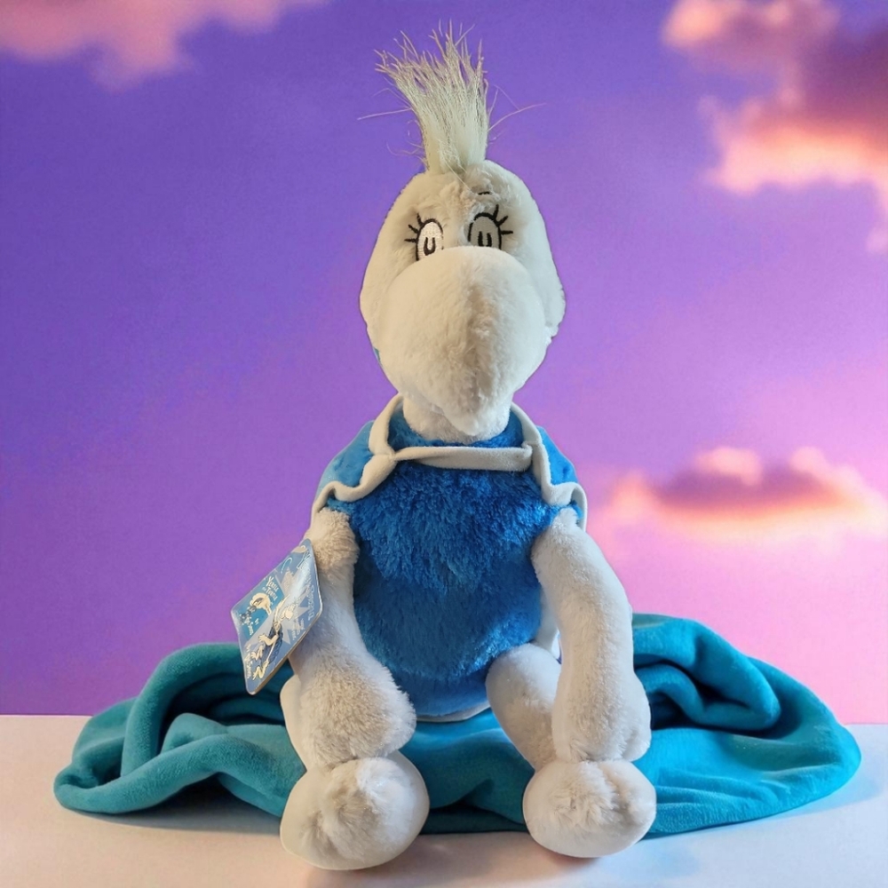 Vtg Kohl's Cares Dr. Seuss Plush YERTLE THE TURTLE Gray Blue Stuffed Soft Toy